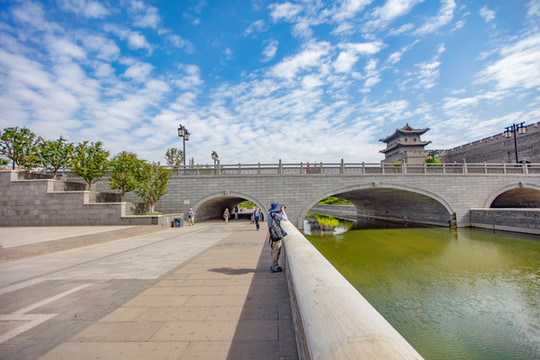大同古城清遠(yuǎn)門金湯橋
