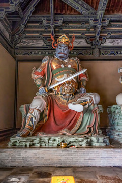 大同華嚴(yán)寺南方增長(zhǎng)天王塑像