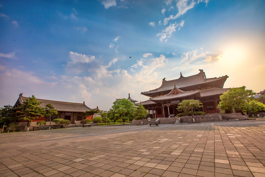 華嚴寺夕照