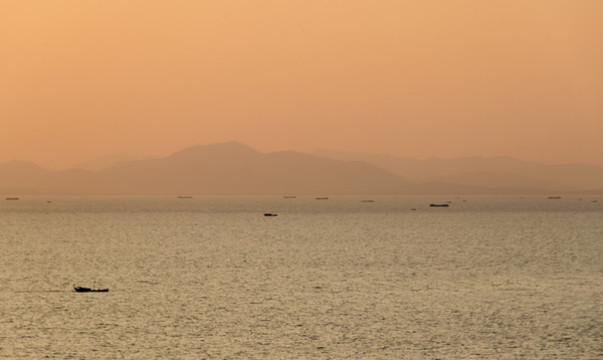 西山日落
