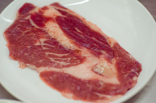 烤肉片食材