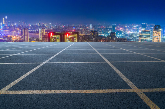 城市道路和城市夜景