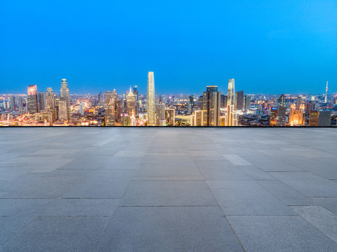 道路交通和城市夜景