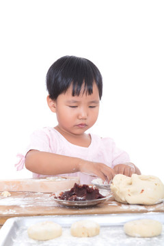 做傳統(tǒng)節(jié)日中秋節(jié)的月餅