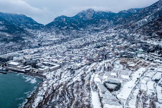 嶗山青山村雪景