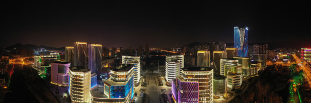 青島李滄區(qū)城市風(fēng)光夜景