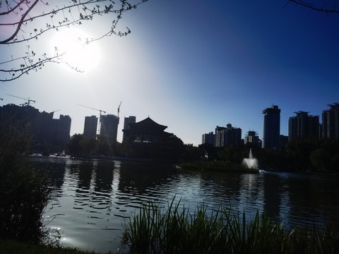 湖泊攝影圖