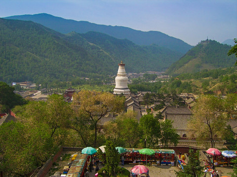 五臺(tái)山菩薩頂俯瞰