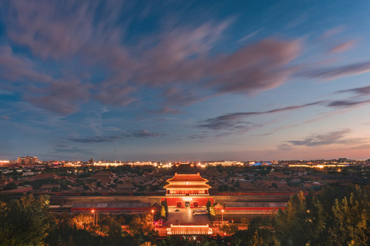 故宮博物院夜景