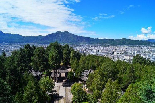 俯視麗江古城