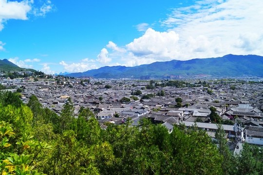 俯視麗江古城