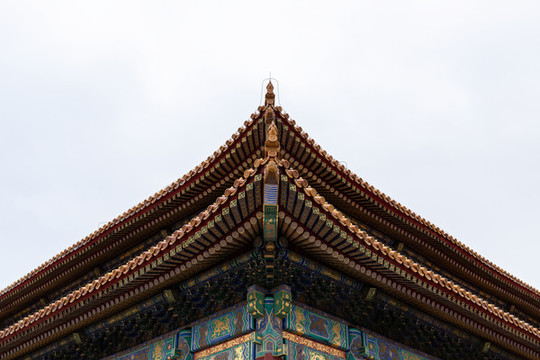 北京故宮建筑檐角
