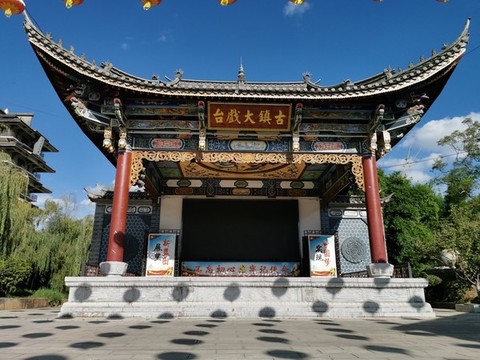 中式古建戲臺(tái)