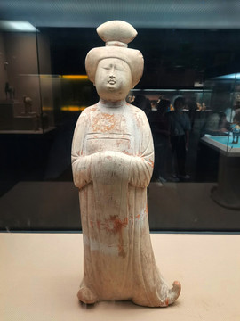 彩繪仕女俑