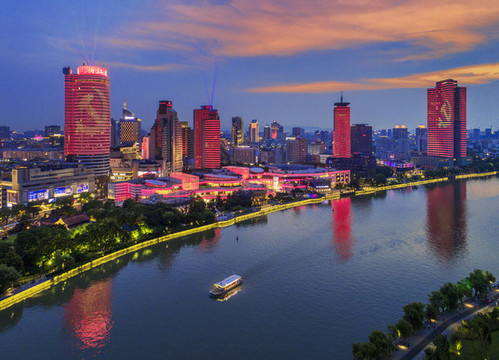 寧波三江口夜景