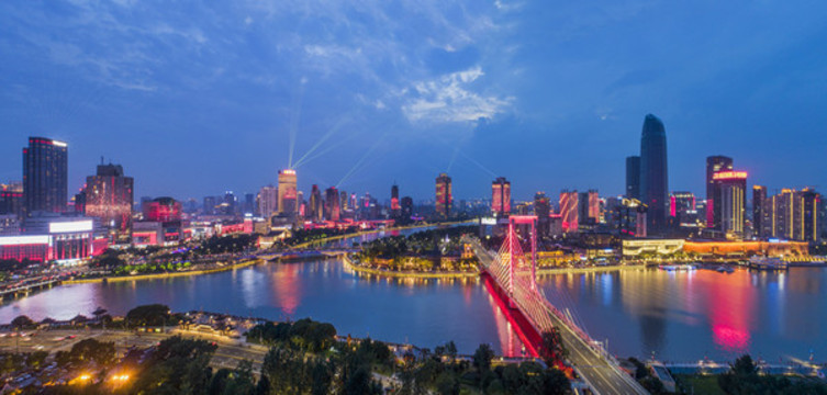 寧波三江口夜景