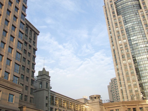 正下方視角建筑住宅外部