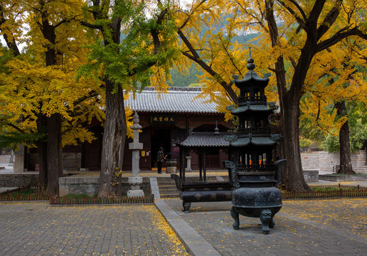 濟(jì)南靈巖寺建筑風(fēng)光