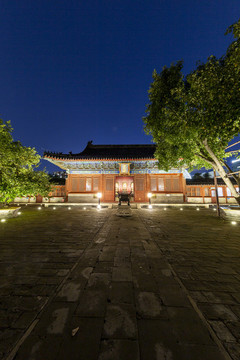 北京東城區(qū)智化寺智化殿夜景