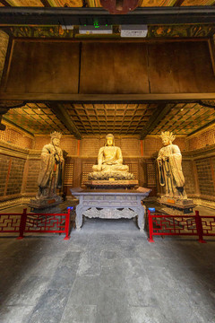 北京東城區(qū)智化寺如來殿佛像