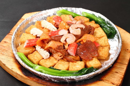 鐵板海鮮豆腐
