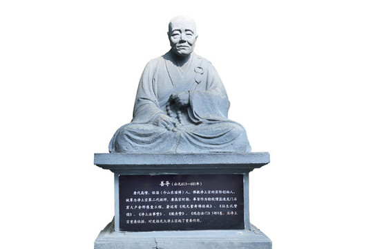 龍門石窟唐代高僧雕像