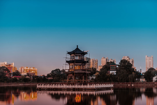 公園夜景