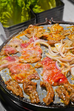 韓式烤肉日式燒肉燒烤五花肉牛肉