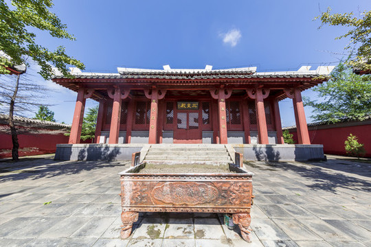 北京市平谷區(qū)軒轅廟三皇殿外景