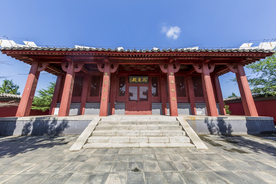 北京市平谷區(qū)軒轅廟三皇殿外景