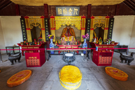 北京市平谷區(qū)軒轅廟三皇殿內(nèi)景