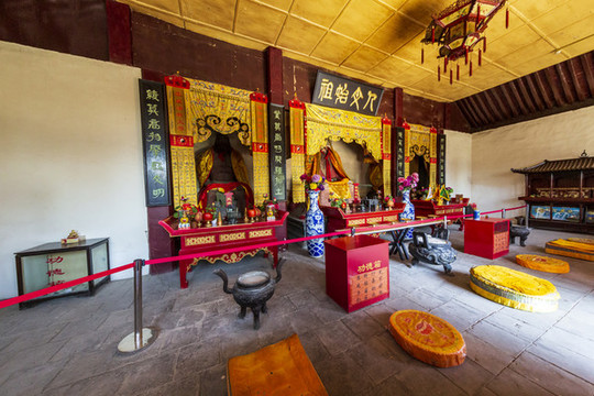 北京市平谷區(qū)軒轅廟三皇殿內(nèi)景