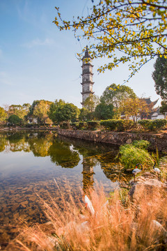新葉古村摶云塔
