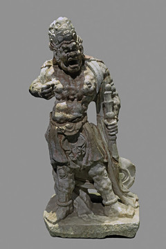 石雕護(hù)法力士像