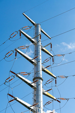 中國東北哈爾濱輸電塔