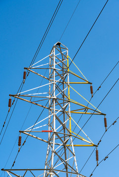 中國東北哈爾濱輸電塔