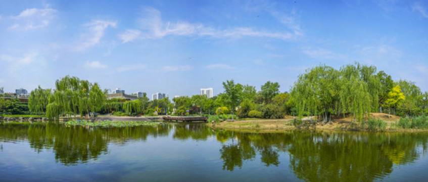 天津南翠屏公園全景