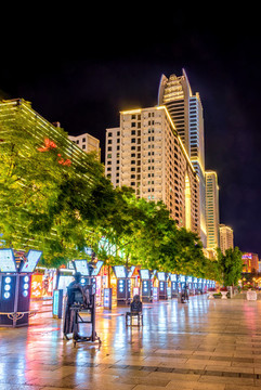 中國云南昆明三市街夜景