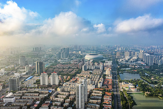 天津平流霧美景航拍