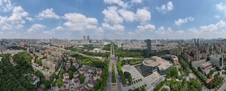 中山市城區(qū)全景