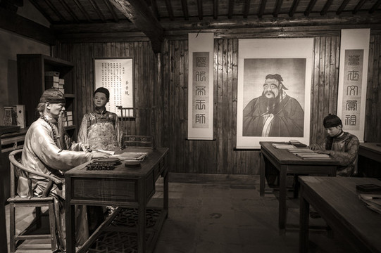 古代私塾學(xué)堂教室