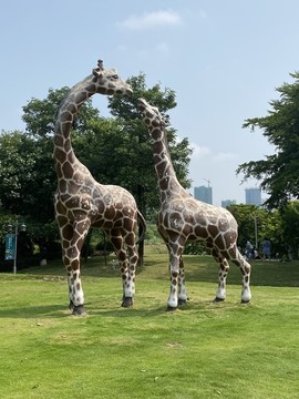 長(zhǎng)頸鹿雕塑
