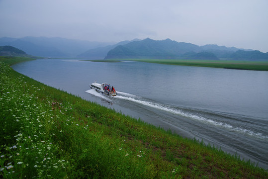 遼寧丹東寬甸綠江村風(fēng)光