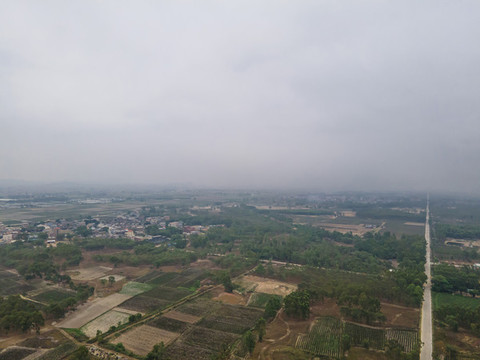 航拍海邊小鎮(zhèn)