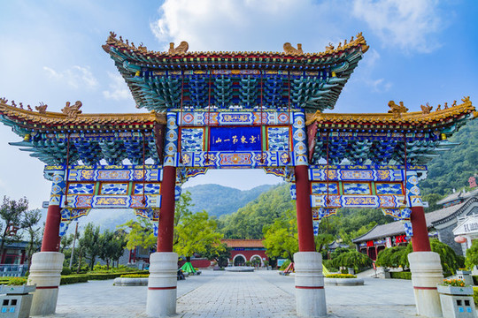 中國(guó)天津薊縣盤(pán)山風(fēng)景區(qū)風(fēng)光
