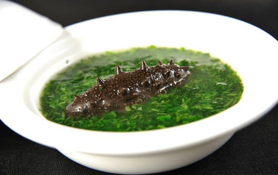 薺菜麥仁煮遼參
