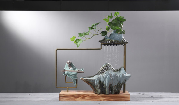 禪意流水?dāng)[件