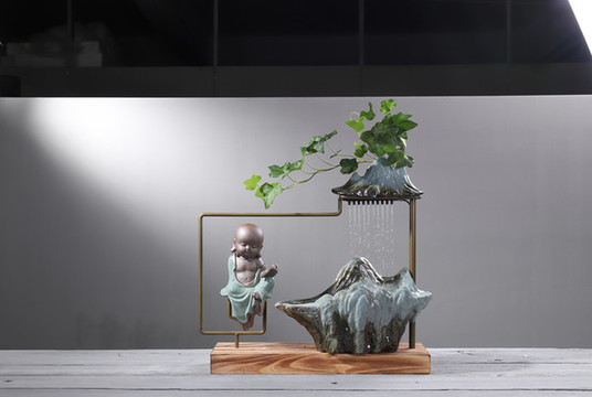 禪意流水?dāng)[件