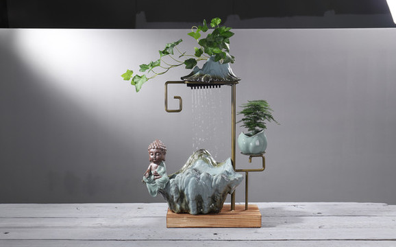禪意流水?dāng)[件