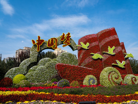 立體花壇中國夢